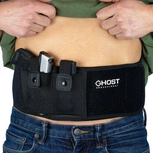 BELLY BAND HOLSTER FOR CONCEALED CARRY | FITS UP TO A 52" BELLY | IWB GUN HOLSTERS | MEN AND WOMEN | RIGHT AND LEFT HANDED STYLES AVAILABLE