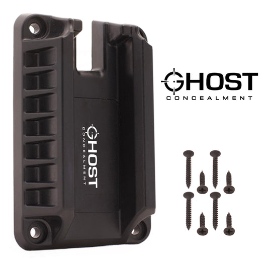 TACTICAL QUICK LOAD GUN MAGNET MOUNT HOLSTER - MAGNETIC CAR GUN MOUNT PISTOL HOLDER - GUN RACK WALL MOUNT, BEDSIDE HOLSTER, QUICK LOAD & FAST DRAW GUN MOUNT FOR SELF DEFENSE