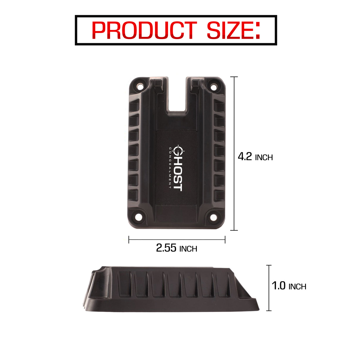 TACTICAL QUICK LOAD GUN MAGNET MOUNT HOLSTER - MAGNETIC CAR GUN MOUNT PISTOL HOLDER - GUN RACK WALL MOUNT, BEDSIDE HOLSTER, QUICK LOAD & FAST DRAW GUN MOUNT FOR SELF DEFENSE