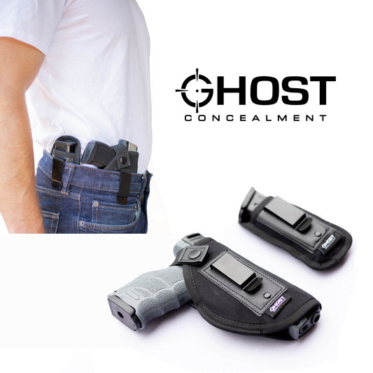 IWB UNIVERSAL HOLSTER FOR CONCEALED CARRY | INSIDE THE WAISTBAND HOLSTER FOR SUBCOMPACT TO FULL SIZE PISTOLS | FITS ALL FIREARMS (RIGHT HANDED)