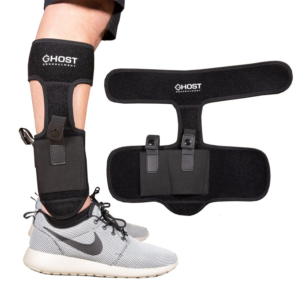 ANKLE HOLSTER FOR CONCEALED CARRY PISTOL | UNIVERSAL LEG CARRY GUN HOLSTER WITH MAGAZINE POUCH | MEN AND WOMAN